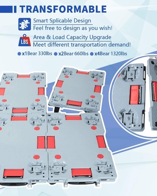 Ringan 150kg Turtle Lipat Trolley Troli Bagasi Lipat CE ISO9001