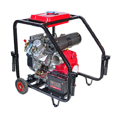 Pompa Pemadam Kebakaran Mesin Diesel Silinder Ganda 5RPM 4 Stroke 4 inci pompa air