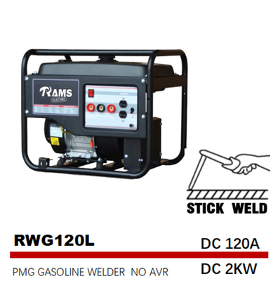 120A Bensin Tongkat Pengelasan Generator 2kw Frekuensi Menengah PMG Tipe L