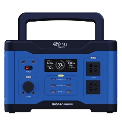 PD65W Pembangkit Listrik Luar Ruangan Portabel 600W Pertengahan Dengan Layar Dinamis LCD