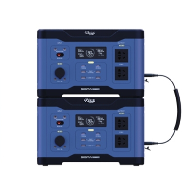 PD65W Pembangkit Listrik Luar Ruangan Portabel 600W Pertengahan Dengan Layar Dinamis LCD