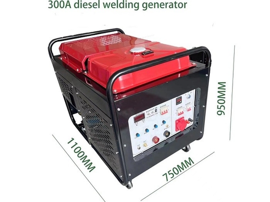4 Stroke Air Cooled Diesel Welding Generator 300A Dengan Tangki Diesel 25L