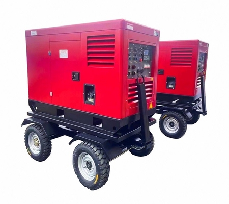 3 Phase 400A Diam Diesel Welding Generator Panel Kontrol LCD DC12V Mulai Listrik