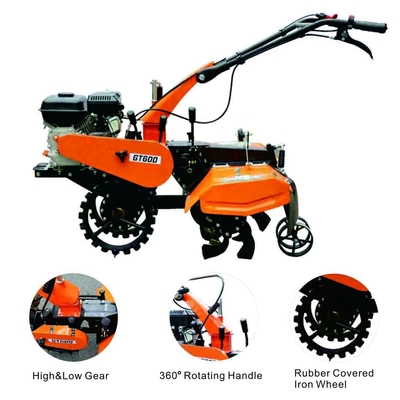 GT600 Mini Power Belt Tiller 620mm Tilling Width Recoil Start