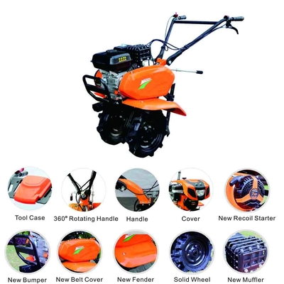 GT900-H Mini Power Belt Tiller 600 - 950mm Mulai Lebar Penggilingan
