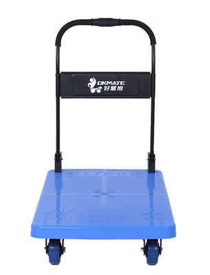 Satu Tangan Lipat 600KG troli lipat tugas berat Dengan Roda TPR 5 Inch