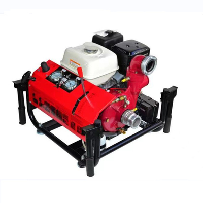 Pompa Pemadam Kebakaran Bensin Vakum Angkat Tangan Pompa Pemadam Kebakaran Gas 2.5 Inch 13HP