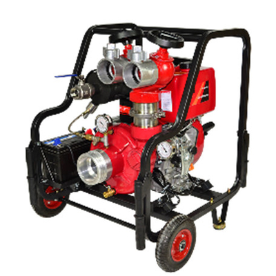 Pompa Pemadam Kebakaran Sepenuhnya Otomatis 11HP 12HP Pompa Diesel Knalpot Tanpa Air