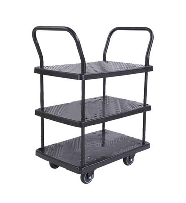 1000mm Tinggi Tanpa Pagar Pembatas Double Handrail multi tier troli dapur Bahan TPR Diam