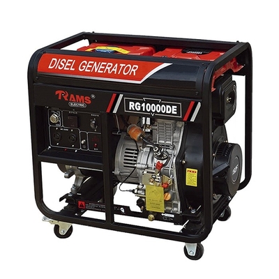 60HZ 7kw Portable Diesel Power Generator 8500 watt terukur mesin 15 HP