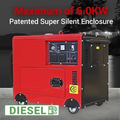 15HP 6.5kw Diesel Silent Power Generator 69db Mode Mesin Kebisingan rendah