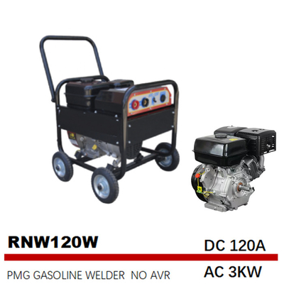 RNW120W Bensin 120 Amp Welder Generator AC 3kw Magnet Permanen