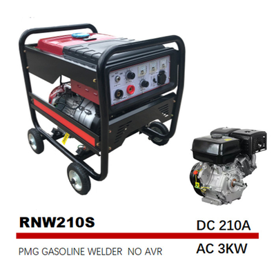 210A Mesin Didorong Tukang Las Bensin Magnet Permanen AC 3kw