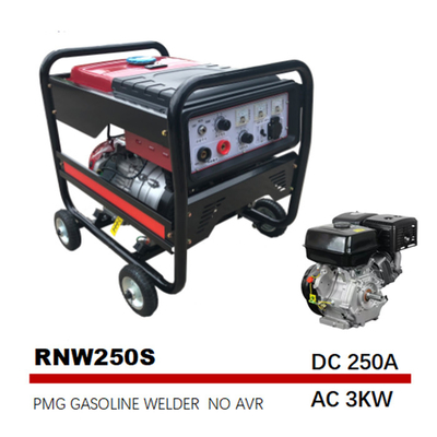 195FE Bensin Ac Mesin Didorong Tukang Las Generator Tangan Welding MMA