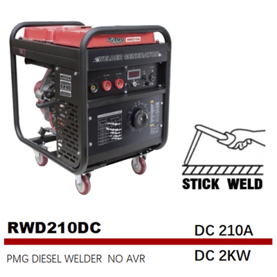 DC 2kw GTAW Stick Welding Generator Diesel Magnet Permanen