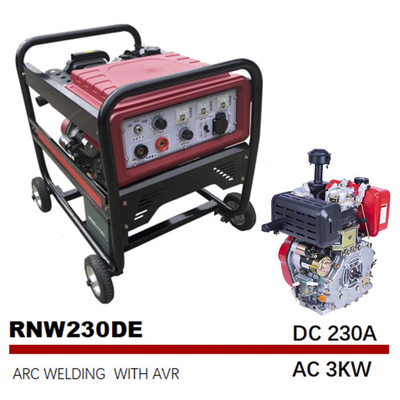 230A Arc Diesel Engine Driven Welders 12.5L Tangki Kecil SMAW