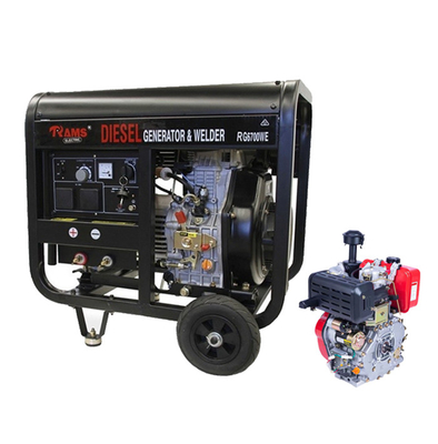 160A Motor Generator Mesin Diesel Welder Generator Fase Tunggal 116kg