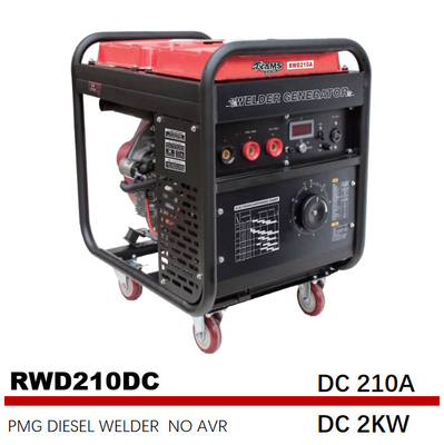 Generator Pengelasan Diesel SMAW 250A RWD250AC Jenis Frekuensi Menengah