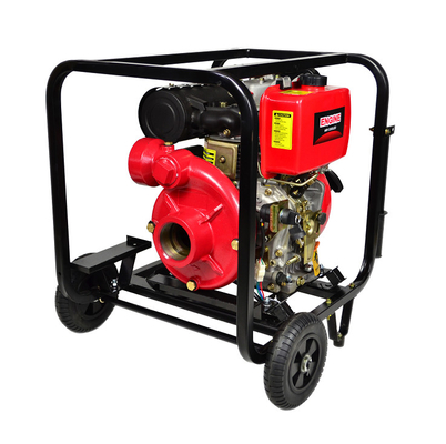 80mm Outlet High Lift Pump Pompa Air Diesel 90m Max Head Untuk Proteksi Kebakaran