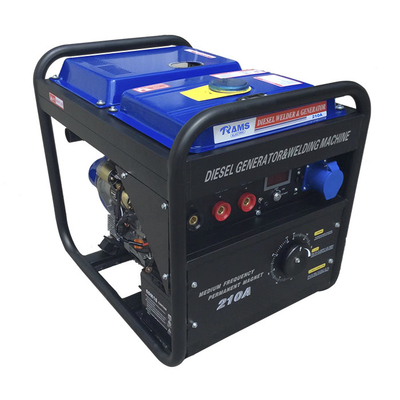Tangki Bahan Bakar Besar Arc 3kw Generator Portabel DIESEL Arus Alternatif 210 Amp
