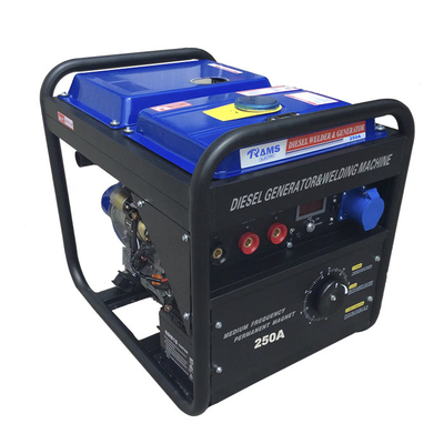 Generator Pengelasan Diesel SMAW 250A RWD250AC Jenis Frekuensi Menengah