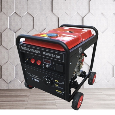 Mesin Generator Magnet Permanen Didorong Tukang Las Frekuensi Menengah DC 2KW 210A